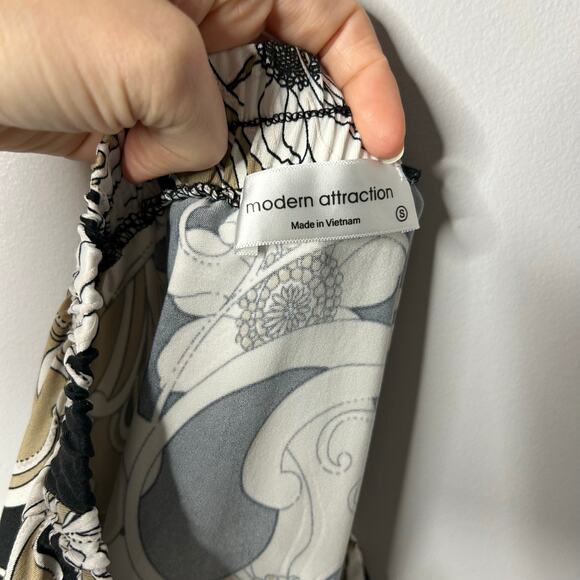 Modern Attraction Womens Y2K Fairy Midi Skirt Paisley Small Stretch Boho Tiered - Picture 5 of 6